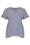 Blouse pearls STRIPE - blue - #4