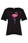 Shirt wide flamingo - black - #4