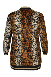 Jacket baseball leopard - brown - #3