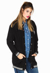 Jacket baseball application - black - #1