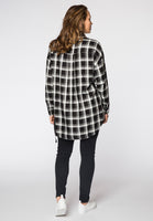 Blouse asymmetric check - black - #3