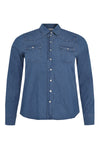 Blouse denim stretch - indigo - #4