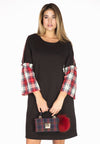 Dress-sweat check cuffs - black - #1