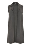 Jacket sleeveless INTERLOCK - grey - #4