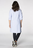 Blouse asymmetric bow STRIPE - blue - #3