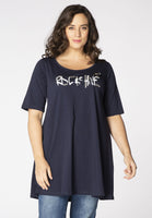 Tunic wide bottom RISE & SHINE - blue - #1