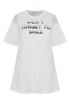 Tunic wide bottom frilled sleeve - white - #4