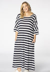 Dress wide STRIPE - white 