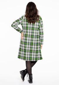 Dress A-line NEON CHECK - black - #3