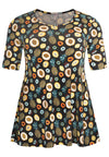 Tunic flare FRUITY - black - #4