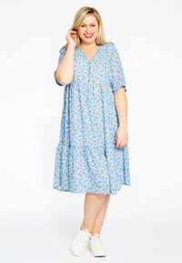 Dress frilled DAISY - blue - #2