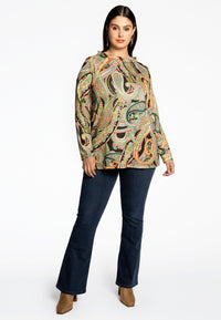 Shirt A-line PAISLEY - multi - #2