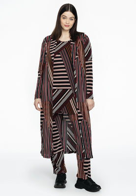 Cardigan plissé STRIPES - black  - #2