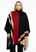 Poncho cardigan zip - black  - #1