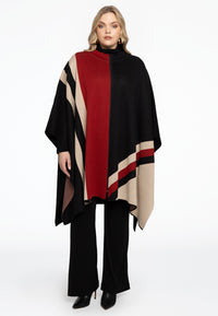 Poncho cardigan zip - black - #2