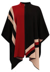 Poncho cardigan zip - black - #3