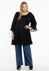 Blouse wide - black