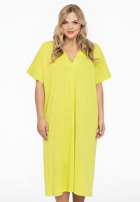 Dress wide COCOON - bright green - #1