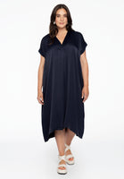 Dress kaftan V-neck - blue - #2