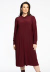 Dress Buttoned Long DOLCE - dark red