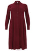 Dress Buttoned Long DOLCE - dark red - #4