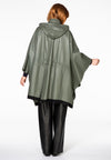 Coat wide silk leather - green - #3