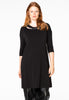 Dress zip neck DOLCE - black 