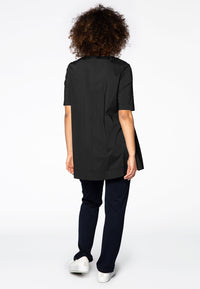 Tunic pockets POPLIN - black - #3