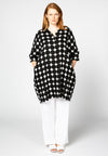 Blouse wide long CIRCLE - black - #1