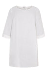 Tunic-blouse A-line LINEN - white 