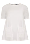 Tunic A-line pockets - white - #4