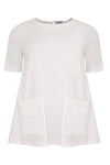Tunic A-line pockets - white - #4