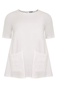 Tunic A-line pockets - white - #4