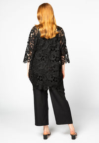 Tunic wide LACE - black - #3