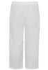 Trousers wide-fit 7/8 LINEN - white  - #4