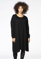 Pullover dress WOOL - black  - #1