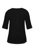 Shirt COTTON stretch slits - black  - #3