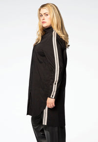 Shirt COTTON stretch tape - black - #1
