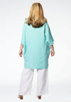 Blouse polo LINEN - blue - #3