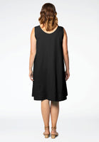 Dress sleeveless LINEN - black  - #3