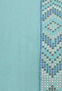 Dress beaded neck LINEN - blue - #5