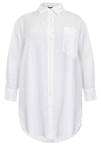 Blouse LINEN - white - #4