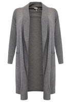 Cardigan rib collar - grey - #4