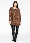Tunic wide bottom BOA - brown
