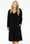 Dress slit neckline DOLCE - black 