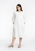 Blouse long LINEN - white  - #2