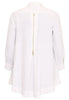 Blouse zipper LINEN - white  - #5