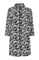 Wide raincoat ZEBRA - black  - #4