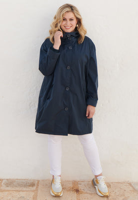 Raincoat hooded - blue - #5