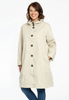 Raincoat hooded - brown